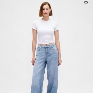 Gap Wide Leg mid rise baggy Jeans - Women's Denim (cropped or petite)